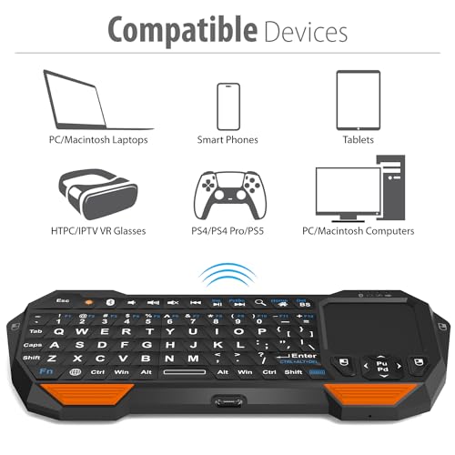 Fosmon Mini Bluetooth Keyboard with Touchpad