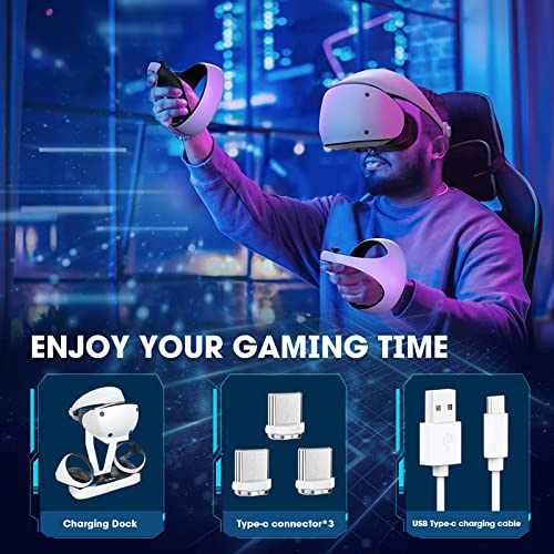 PS5 VR2 Fast Charger Dock with LED RGB Light