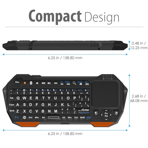 Fosmon Mini Bluetooth Keyboard with Touchpad