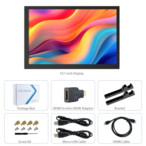 10.1" IPS Touchscreen HDMI Monitor for Tech Devices