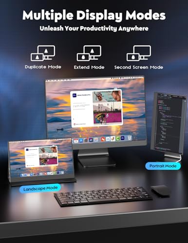 KEEPTIME 13.3" 4K Touchscreen Portable Monitor