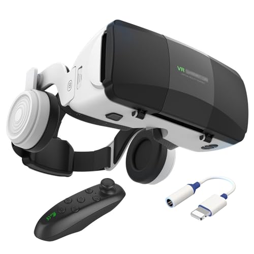 3D VR Headset with Controller & Headphones