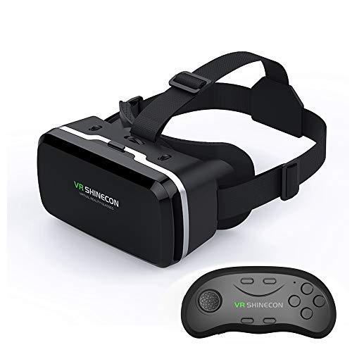 3D VR Headset with Remote for Gaming & Movies