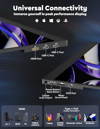 KEEPTIME 13.3" 4K Touchscreen Portable Monitor