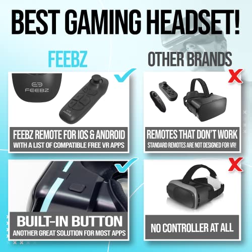 Kids' VR Headset with Remote & 3D Video Links