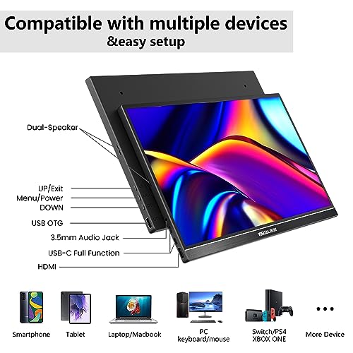 Visual Beat 15.6'' Portable Touch Screen Monitor