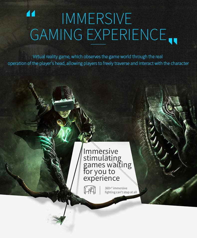 Ultralight VR Headset with Bluetooth Controller