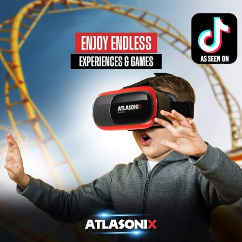 Phone-Compatible VR Headset with Controller for Gaming