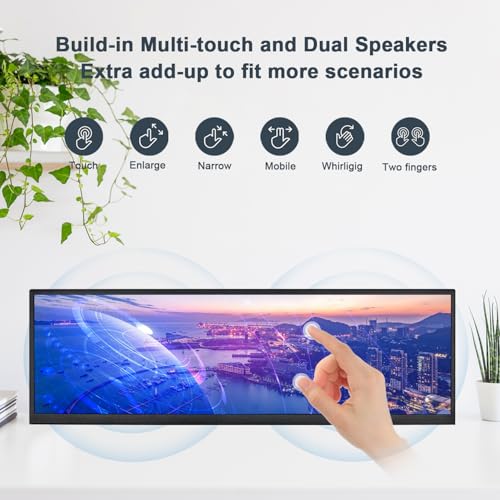 Wisecoco 14.5" 2K Touchscreen Monitor with HDMI