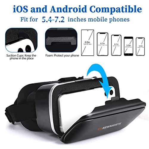 Versatile VR Headset for iPhone and Android