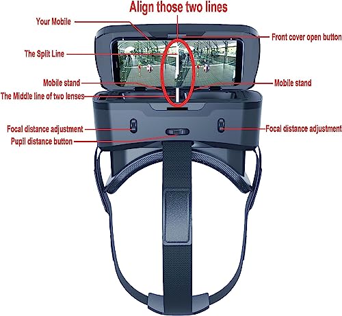 Smartphone VR Headset with Controller for Gaming