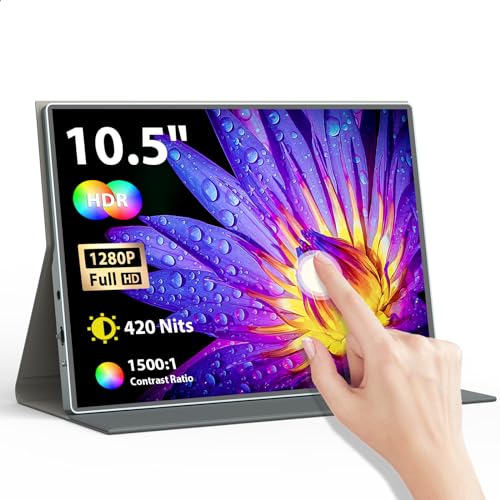 FHD 10.5" Touchscreen Portable Travel Monitor