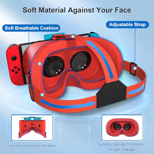 DEVASO VR Headset for Nintendo Switch & OLED