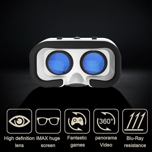 VR Headset for iPhone/Android - 3D Gaming Glasses