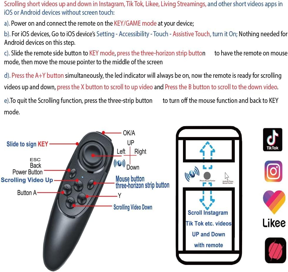 Smartphone VR Headset with Controller for Gaming