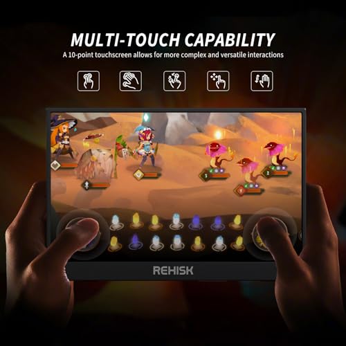 ReHisk 15.6" FHD Portable Touch Screen Monitor