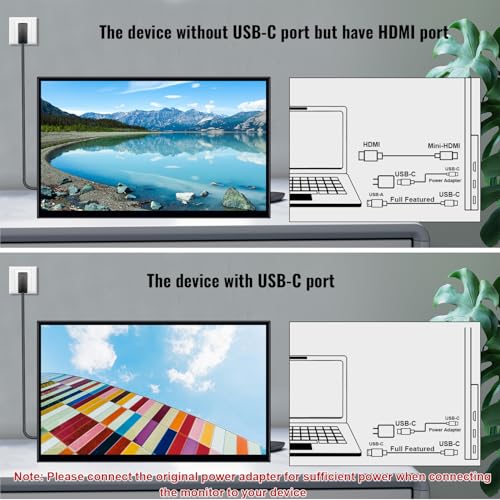 18.5" FHD Touchscreen Portable Monitor with Kickstand