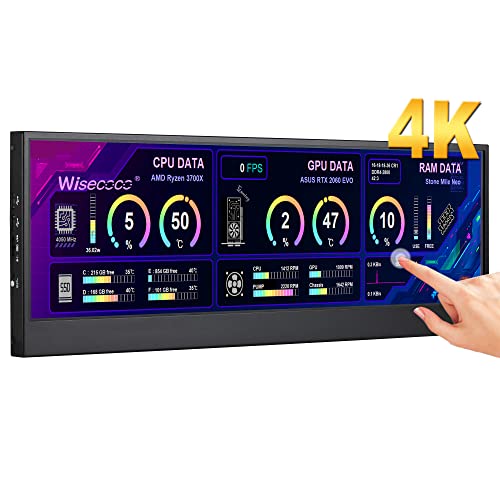 Wisecoco 14" 4K Touch Screen Monitor Display