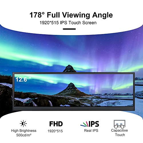 Wisecoco 12.6" FHD Touch Screen Monitor
