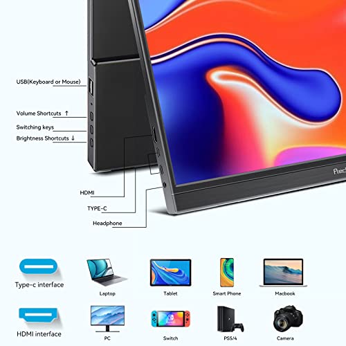 15.6" Touchscreen Portable Monitor with HDMI & USB-C