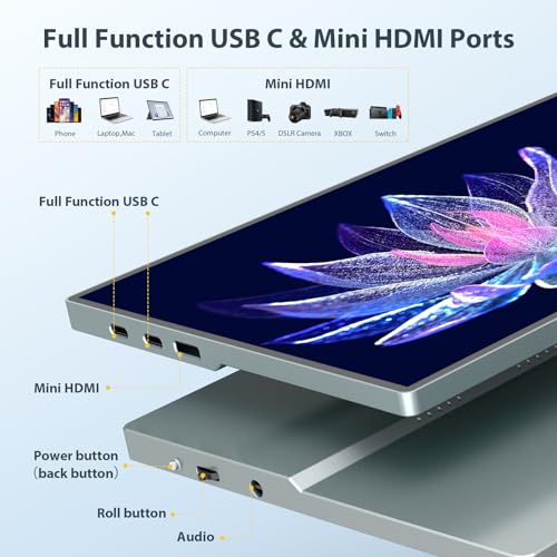 FHD 10.5" Touchscreen Portable Travel Monitor