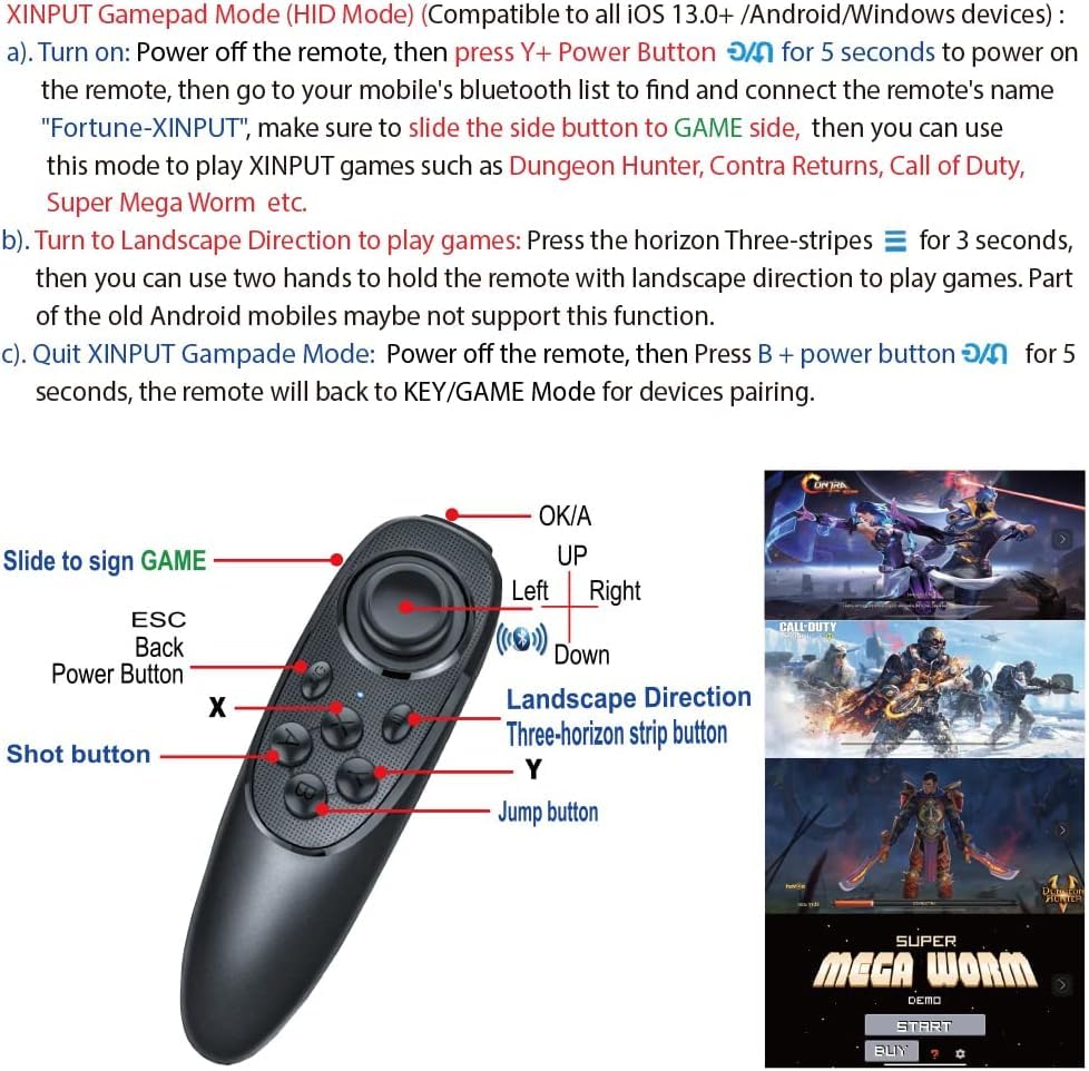 Smartphone VR Headset with Controller for Gaming