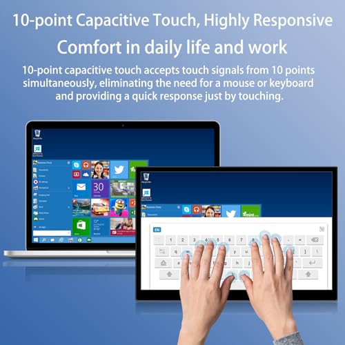 16" Portable Touchscreen Monitor with USB-C & HDMI