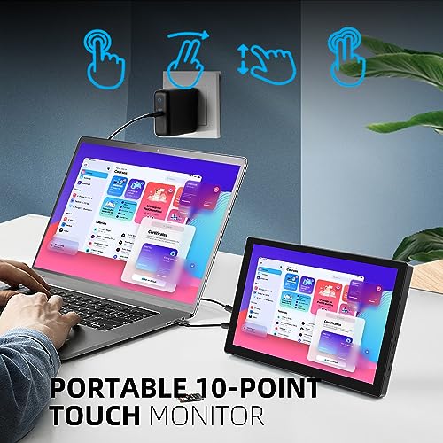 10.1" Portable Touch Screen Monitor with Kickstand
