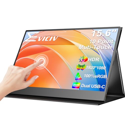 EVICIV 15.6" FHD Touchscreen Portable Monitor