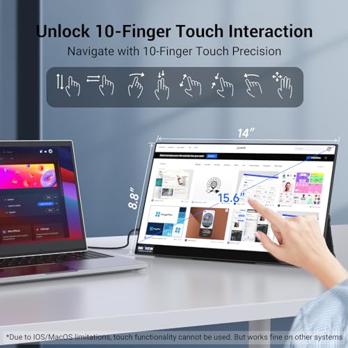 15.6'' 4K Touchscreen Portable Monitor - Ultra Slim