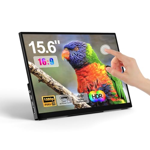 15.6" Touchscreen Portable FHD Monitor with USB-C
