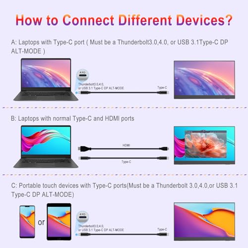 15.6" Portable Touch Screen Monitor - 1080p Display
