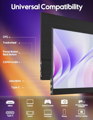 ZSCMALLS 15.6" 1080P Touchscreen Portable Monitor