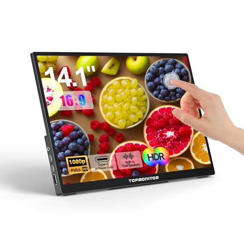 14.1" Portable Touchscreen Monitor - 1080P HDMI