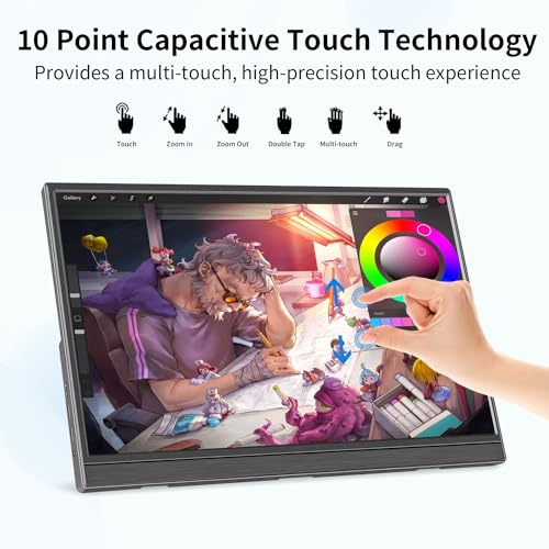 15.6" Touchscreen Portable Monitor with Kickstand