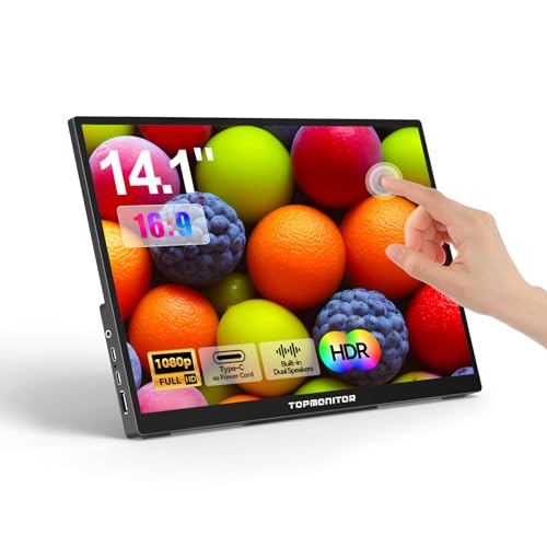 14.1" Touchscreen Portable Monitor with USB-C HDMI