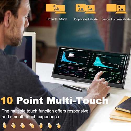 Portable 12.3" Touchscreen Monitor for Laptops