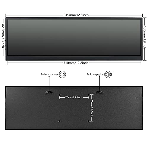 Wisecoco 12.6" FHD Touch Screen Monitor