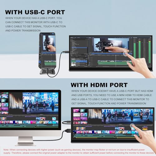 Portable 12.3" Touchscreen Monitor for Laptops