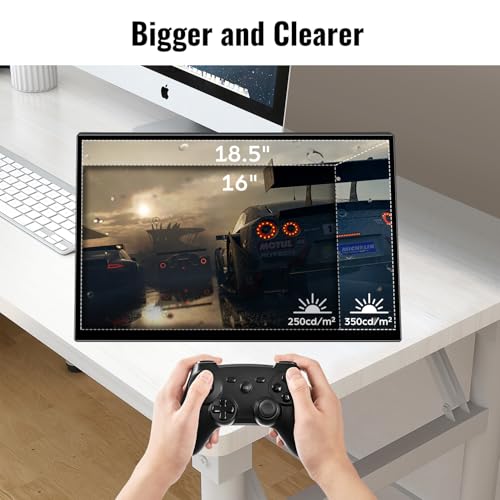 18.5" FHD Touchscreen Portable Monitor with Kickstand