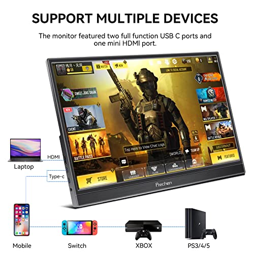 15.6" Touchscreen Portable Monitor with HDMI & USB-C