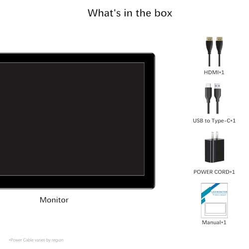 10.1" Portable Touch Screen Monitor with Kickstand