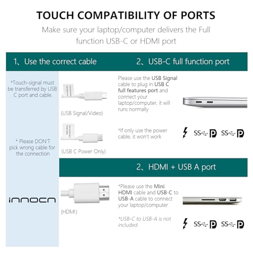 INNOCN 15.6" Touchscreen Portable Laptop Monitor