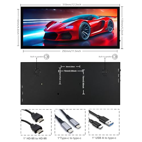 Wisecoco 12.3" Touchscreen Monitor for Laptops