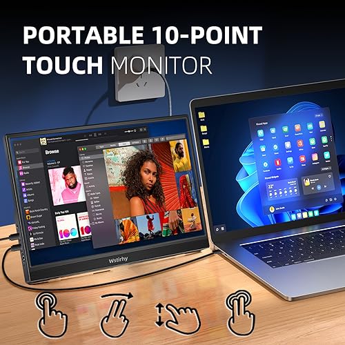 Wstirhy 14" FHD Touchscreen Portable Monitor
