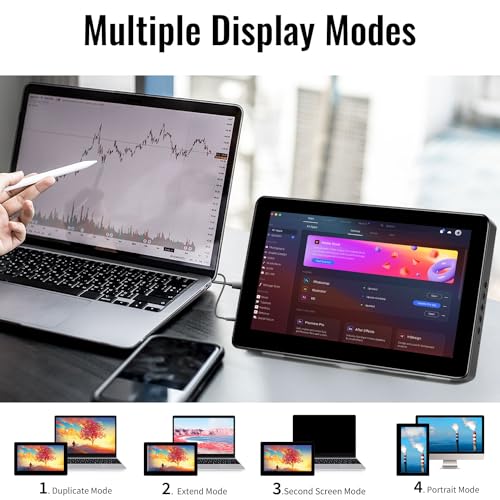 8-Inch HD Touchscreen Mini Monitor with HDMI