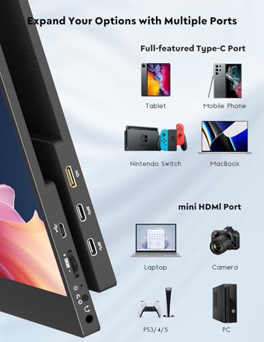 OUNSHLI 13.3'' 4K Touchscreen Portable Monitor