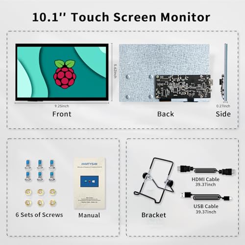 10-Inch HDMI Touchscreen Monitor for Raspberry Pi