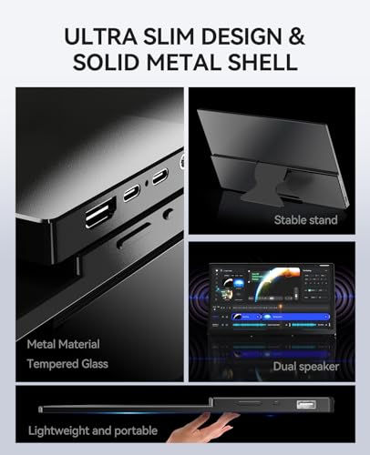 WCKUN 15.6” Touchscreen Portable 1080P Monitor