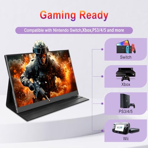 15.6" Portable Touch Screen Monitor - 1080p Display